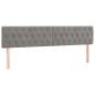 Preview: Bettgestell ohne Matratze Hellgrau 120x190 cm Samt