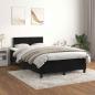 Preview: Boxspringbett mit Matratze Schwarz 120x190 cm Samt
