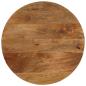 Preview: ARDEBO.de - Tischplatte Ø 60x3,8 cm Rund Massivholz Mango