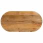 Preview: ARDEBO.de - Tischplatte 140x60x2,5 cm Oval Massivholz Mango