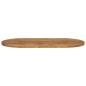 Preview: Tischplatte 140x60x2,5 cm Oval Massivholz Mango