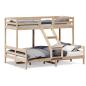 Preview: Etagenbett 80x200/140x200 cm Massivholz Kiefer