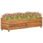 Preview: ARDEBO.de - Hochbeet 150x40x38 cm Teak Altholz und Stahl