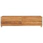 Preview: Hochbeet 150x40x38 cm Teak Altholz und Stahl