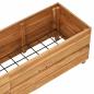Preview: Hochbeet 150x40x38 cm Teak Altholz und Stahl