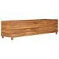 Preview: Hochbeet 150x40x38 cm Teak Altholz und Stahl