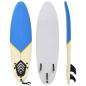 Preview: ARDEBO.de - Surfbrett 170 cm Blau und Creme