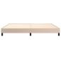Preview: Boxspringbettgestell Cappuccino-Braun 200x200 cm Kunstleder
