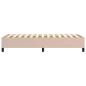 Preview: Boxspringbettgestell Cappuccino-Braun 80x200 cm Kunstleder
