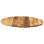 Preview: Tischplatte Ø 90x3,8 cm Rund Raues Massives Mangoholz