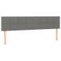 Preview: Bettgestell ohne Matratze Dunkelgrau 120x190 cm Stoff