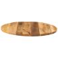 Preview: Tischplatte Ø 70x1,5 cm Rund Raues Massives Mangoholz