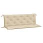 Preview: Gartenbank-Auflagen 2 Stk. Beige 150x50x7 cm Oxford-Gewebe