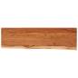 Preview: Wandregal 110x30x2,5 cm Rechteckig Massivholz Akazie Baumkante