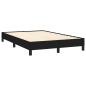 Preview: Bettgestell ohne Matratze Schwarz 120x190 cm Stoff