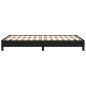 Preview: Bettgestell ohne Matratze Schwarz 120x190 cm Stoff