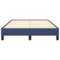 Preview: Bettgestell ohne Matratze Blau 120x190 cm Stoff