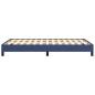 Preview: Bettgestell ohne Matratze Blau 120x190 cm Stoff