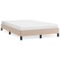 Preview: Bettgestell ohne Matratze Cappuccino-Braun 120x190cm Kunstleder