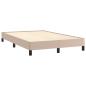 Preview: Bettgestell ohne Matratze Cappuccino-Braun 120x190cm Kunstleder