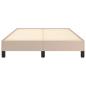 Preview: Bettgestell ohne Matratze Cappuccino-Braun 120x190cm Kunstleder