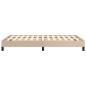 Preview: Bettgestell ohne Matratze Cappuccino-Braun 120x190cm Kunstleder