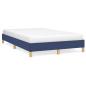 Preview: Bettgestell ohne Matratze Blau 120x190 cm Stoff
