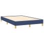 Preview: Bettgestell ohne Matratze Blau 120x190 cm Stoff