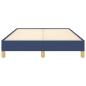 Preview: Bettgestell ohne Matratze Blau 120x190 cm Stoff