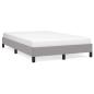 Preview: Bettgestell ohne Matratze Hellgrau 120x190 cm Stoff