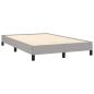 Preview: Bettgestell ohne Matratze Hellgrau 120x190 cm Stoff