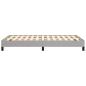 Preview: Bettgestell ohne Matratze Hellgrau 120x190 cm Stoff