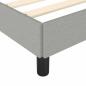 Preview: Bettgestell ohne Matratze Hellgrau 120x190 cm Stoff