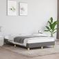 Preview: ARDEBO.de - Bettgestell ohne Matratze Dunkelgrau 120x190 cm Stoff