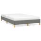 Preview: Bettgestell ohne Matratze Dunkelgrau 120x190 cm Stoff