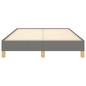 Preview: Bettgestell ohne Matratze Dunkelgrau 120x190 cm Stoff