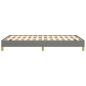 Preview: Bettgestell ohne Matratze Dunkelgrau 120x190 cm Stoff
