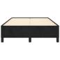 Preview: Bettgestell ohne Matratze Schwarz 120x190 cm Samt
