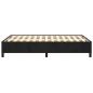 Preview: Bettgestell ohne Matratze Schwarz 120x190 cm Samt