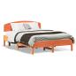 Preview: Massivholzbett ohne Matratze Wachsbraun 140x190 cm Kiefernholz