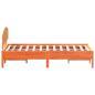 Preview: Massivholzbett ohne Matratze Wachsbraun 140x190 cm Kiefernholz