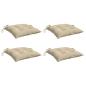 Preview: Palettenkissen 4 Stk. Beige 50x50x7 cm Oxford-Gewebe