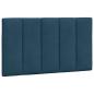 Preview: Bett mit Matratze "Hanko" Blau 80x200 cm Samt
