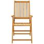 Preview: 5-tlg. Garten-Essgruppe 140x80x74 cm Massivholz Akazie
