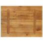 Preview: Tischplatte 70x60x2,5 cm Rechteckig Massivholz Mango