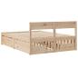 Preview: Massivholzbett ohne Matratze 140x190 cm Kiefernholz