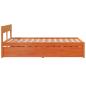 Preview: Massivholzbett ohne Matratze Wachsbraun 140x190 cm Kiefernholz