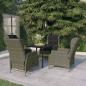 Preview: ARDEBO.de - 5-tlg. Garten-Essgruppe Braun
