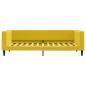 Preview: Tagesbett Gelb 90x200 cm Samt
