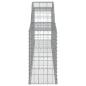 Preview: Gabionen mit Hochbogen 3 Stk. 300x30x60/80 cm Verzinktes Eisen
